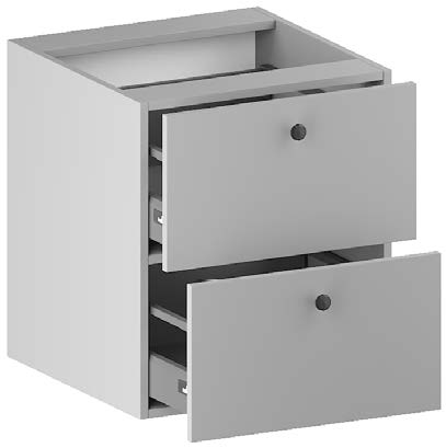 FLOATING BATHROOM VANITY. 2 equal drawers (InnoTech Atira drawer system)
